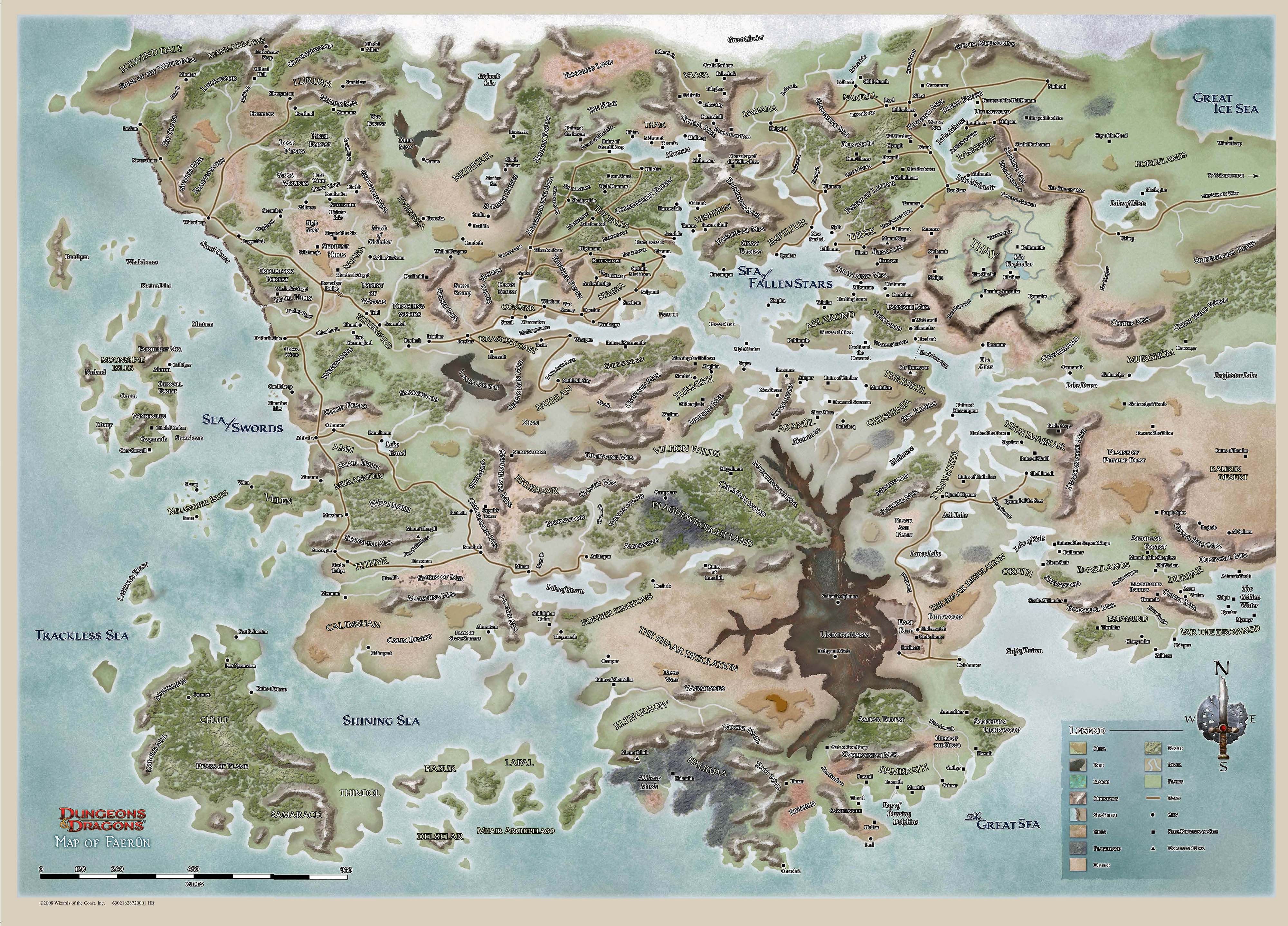 Carte de Faerun